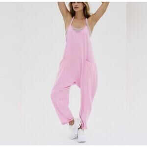 Free People FP Movement Jumpsuit Hot Shot Jumper Romper Women’s Sz XS Pink